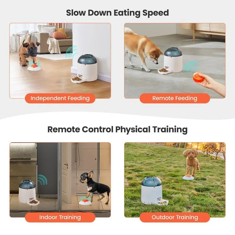 Potaroma Dog Puzzle Feeder Toy, Interactive IQ Training, Electronic Dog Toys, Automatic Rechargeable Treat Dispenser