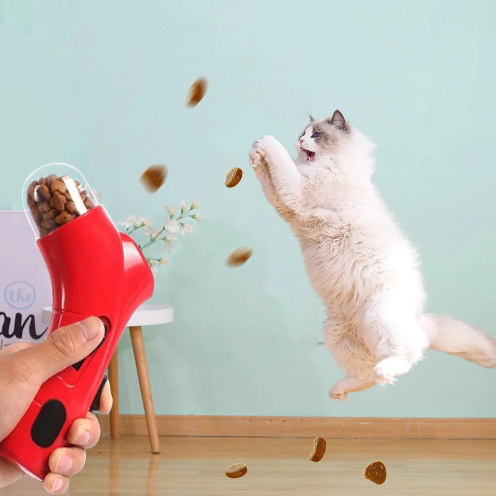 Interactive Puppy Snack Dispenser Dog Interactive Training Toy Pet Snack Catapult Launcher for Dog Cat Exercise Training