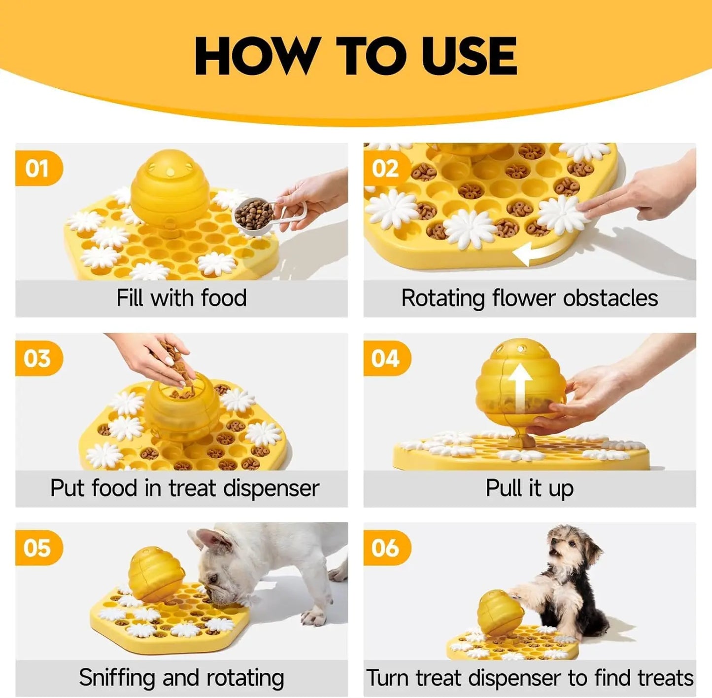 Dog Puzzle Toy Dog Food Puzzle Feeder Toys for IQ Training Dog Puzzles Dog Treat Puzzle Toys for Mental Enrichment