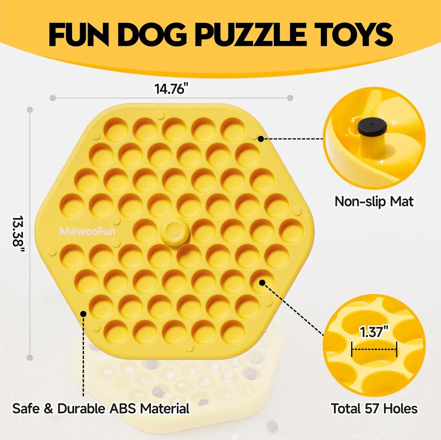 Dog Puzzle Toy Dog Food Puzzle Feeder Toys for IQ Training Dog Puzzles Dog Treat Puzzle Toys for Mental Enrichment