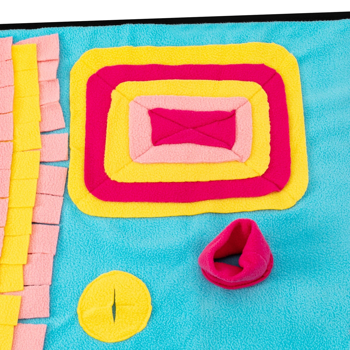 Snuffle Mat for Dogs, Large Size (27.55x41.33in), Hidden Food Puzzle Design, Foldable & Lightweight, Ideal for Small to Large