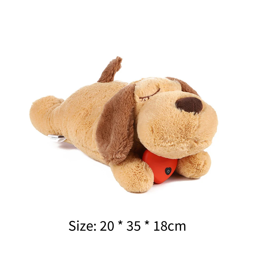Pet Intimacy Buliding Toys Heartbeat Training Plush Toy Stress Reliver Dolls