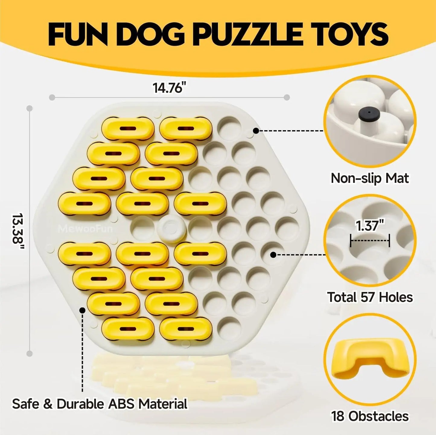 Dog Puzzle Toy Dog Food Puzzle Feeder Toys for IQ Training Dog Puzzles Dog Treat Puzzle Toys for Mental Enrichment