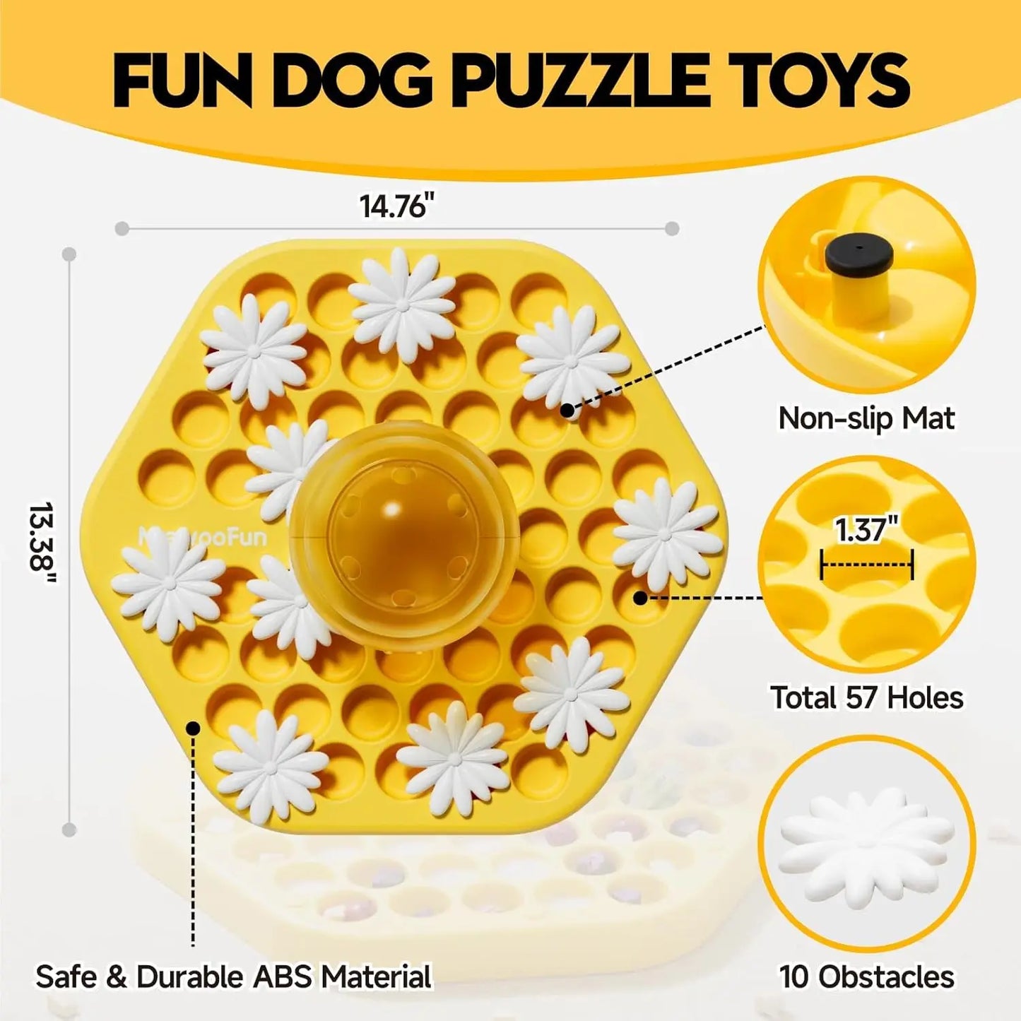 Dog Puzzle Toy Dog Food Puzzle Feeder Toys for IQ Training Dog Puzzles Dog Treat Puzzle Toys for Mental Enrichment