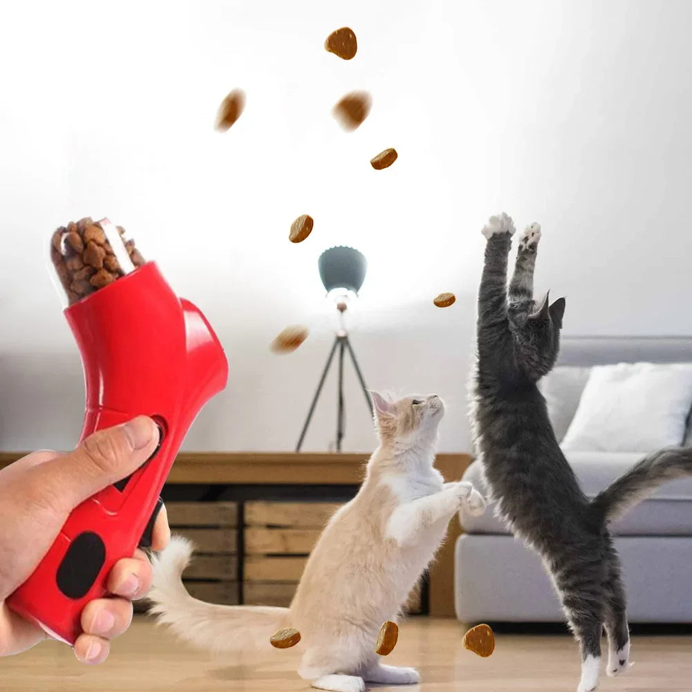 Interactive Puppy Snack Dispenser Dog Interactive Training Toy Pet Snack Catapult Launcher for Dog Cat Exercise Training