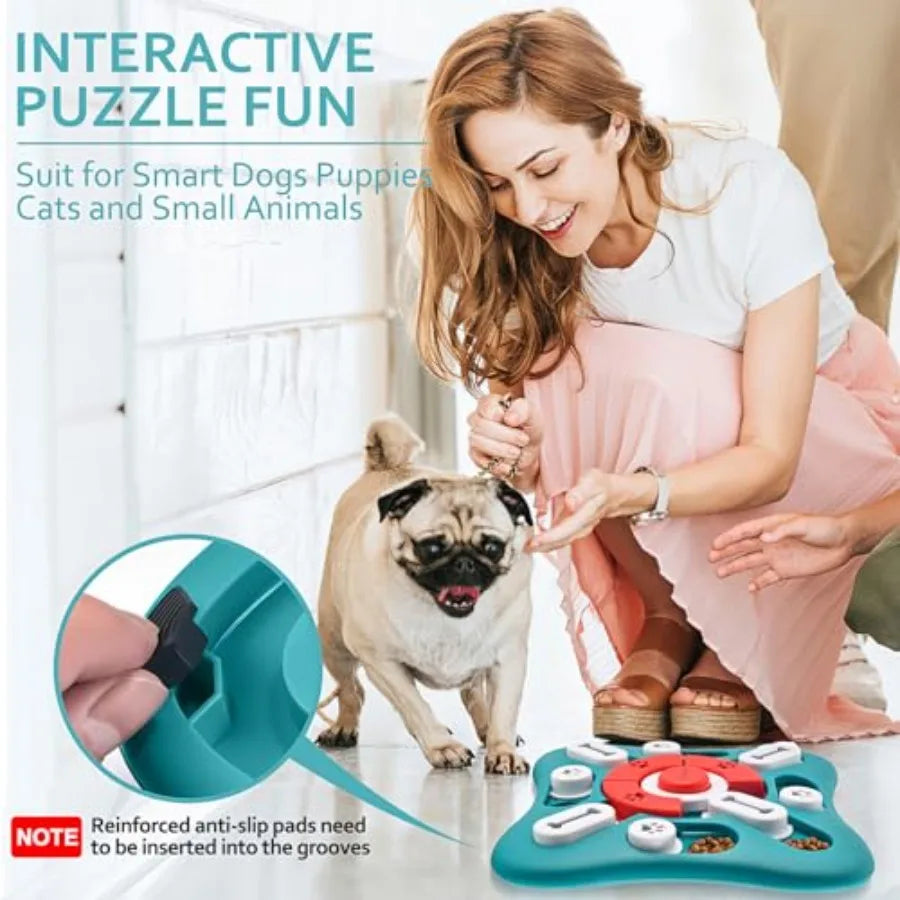 Dog Puzzle Toys Interactive Mentally Stimulating Toys for IQ Training Brain Stimulation Gift for Puppies Cats Dogs