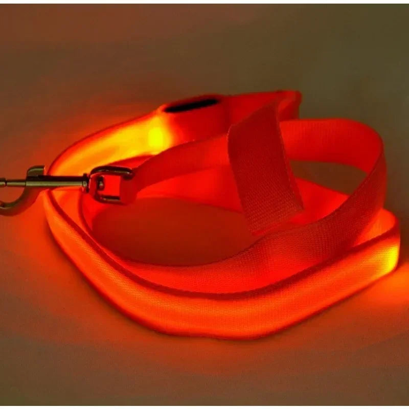 Flashing Leash Leash Rope Harness Collar Electronic Glowing Dog Light Dog LED Dog Pet Luminous Safety Up Accessories For Lead